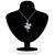 Shiyara Jewells Sterling Silver Clover Blossom Pendant With CZ Stones For Women(PS00121C)