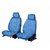 Speedwav Front Seats T13 Sweat Control Towel Seat Covers Set of 2 Blue-Maruti Alto