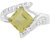 925 Sterling Silver designer Ring by Allure with Lemon Quartz Gemstone
