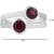 Allure presents 925 Sterling Silver Rhodolite and Cubic Zirconia Ring