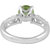 925 Sterling Silver Ring designed by Allure with Peridot and Cubic Zircon
