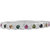 925 Sterling Silver Multi Tourmaline Ring by Allure Jewellery