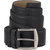 Fashno Mens Formal Leatherite Black Belt (Length-48 inch and Width-1.5 inch)