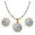 Nisa Pearls White Coloured Gold Plated Necklace (Design 62)