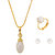 Nisa Pearls White Coloured Gold Plated Necklace (Design 40)