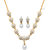 Nisa Pearls White Coloured Gold Plated Necklace (Design 8)