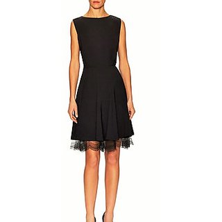 plain black skater dress