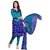 Salwar Studio Blue  Green Synthetic Bandhani Printed Dress Material with Dupatta (Unstitched)