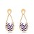 Fashion Jewelrly Flower Design New Jazz Jewellery Blue Drop Earrings (ER50)