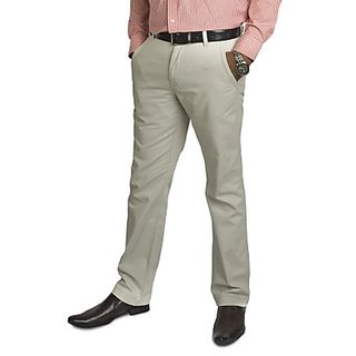 Kanva Cream Men's Cotton Pants