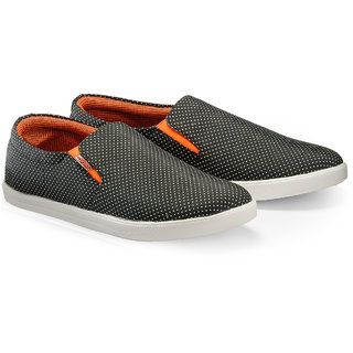Juandavid MenS Black Slip On Sneakers Shoes (146 Black)