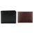 Combo  Mens Formal Black and Brown Wallet