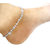 New Fancy Design anklet (payal) in MULTICOLOR STONE WITH SILVER ANKLET