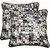 Lushomes Coins Print Cotton Cushion Covers (Size 16 x 16) Pack of 2