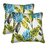 Lushomes Forest Print Cotton Cushion Covers (Size 16 x 16) Pack of 2
