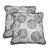 Lushomes Geometric Print Cotton Cushion Covers (Size 16 x 16) Pack of 2