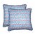 Lushomes Diamond Print Cotton Cushion Covers (Size 12 x 12) Pack of 2