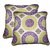Lushomes Bold Print Cotton Cushion Covers (Size 12 x 12) Pack of 2