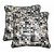 Lushomes Coins Print Cotton Cushion Covers (Size 12 x 12) Pack of 2