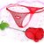 Valentine Red Rose Flower Panties- G string/Thongs- 1 Qty