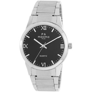 Buy Maxima Quartz Black Round Men Watch PA005MGC B Online 626 from ShopClues