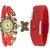 Red Leather And Led Combo Watch Special Offer