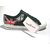 Black Colored Casual Shoe with England Flag Print