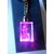 Personalized Key Chain High End Laser engraved 3D Personal Crystal Cube Keychain