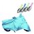 Bull Rider Bike Body Cover with Mirror Pocket for Bajaj Discover 100 M (Colour Cyan) + Free Stylish Bike LED Light Worth Rs 150/