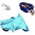 Bull Rider Bike Body Cover with Mirror Pocket for Hero Splender Pro Classic (Colour Cyan) + Free (Key Chain + Helmet Safety Lock) Worth Rs 250