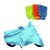 Bull Rider Bike Body Cover with Mirror Pocket for Hero Spendor Ismart (Colour Cyan) + Free Bike Cleaning Microfiber Gloves Worth Rs 100/