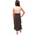 Titrit off white and black long cape dress without legging