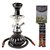 black Hookah With Charcoal Pack And Flavor