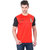 Zeven Men's Multicolor Half Sleeves Round Neck RCB T-Shirt