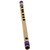Sg Musical Professional Bamboo Transverse Flute Indian Bansuri (B Tune) Woodwind Musical Instrument 10 Inches