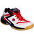 Feroc Red  White Badminton Sports Shoes