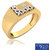 0.13ct Certified Natural White Diamond Mens Ring 14k Hallmark Gold Ring GR-0010