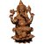 Brass Lord Ganesh sitting on Lotus