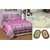K Decor Combo of 1 Double Bed Sheet With 2 Door Mats  2 Face Towels (DDF-001)