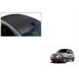 Buy Speedwav Car Roof Wrap Sheet Carbon Design Matt Black Hyundai