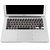 Heartly Premium Soft Silicone Keyboard Skin Crystal Guard Protector Cover For MacBook Air 11 inch - Rugged Black