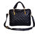 Lychee Bags Women PU Pamela Satchel Bag (LB65BL, Black)