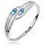 Cyan water drop blue pendant set and bracelet combo for women