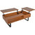 NIRVANA - MULTIFUNCTIONAL SMART COFFEE TABLE WITH LIFT TOP MECHANISM WITH STORAGE WOOD BROWN COLOUR 