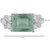 Allure 925 Sterling Silver Ring with Green Amethyst and Cubic Zirconia