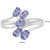 925 Sterling Silver Tanzanite Gemstone Ring by Allure Jewellery