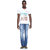 Octave Mens White V-Neck Cotton T-Shirt S-208-16-WHITE