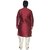 Arose Fashion Red Silk Kurta Pajama Set