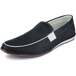 Braska Black Men Loafers Shoes