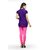 VALAS Womens Cotton Purple Pintex Short Kurti